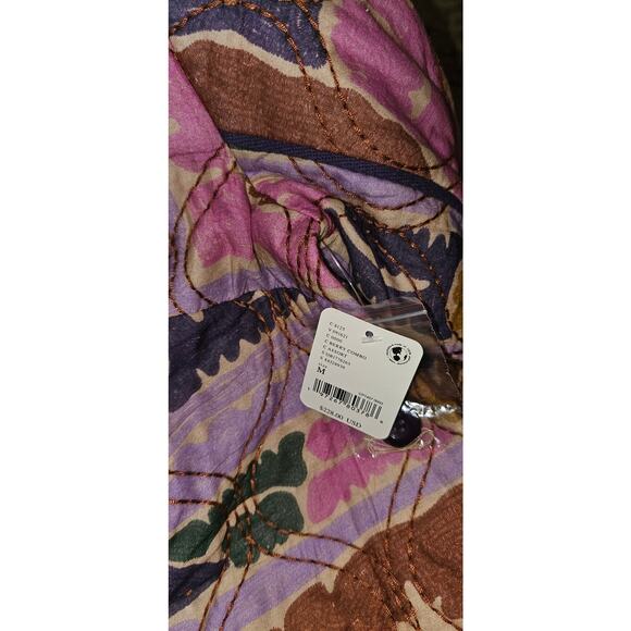 NWT FREE PEOPLE Atlas Quilted One-Piece Romper $228 MEDIUM Berry Combo - Picture 7 of 7